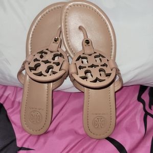 Tory Burch tan leather sandals